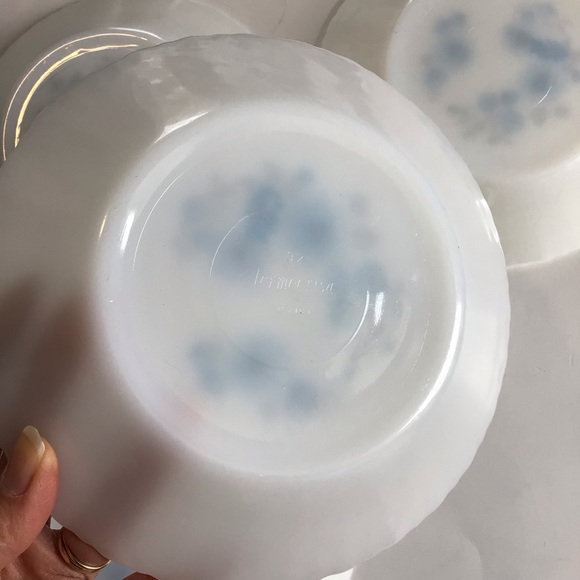 Vintage Dining Rare Vintage Termocrisa Milk Glass Salad Bowls Set